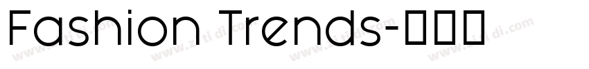 Fashion Trends字体转换